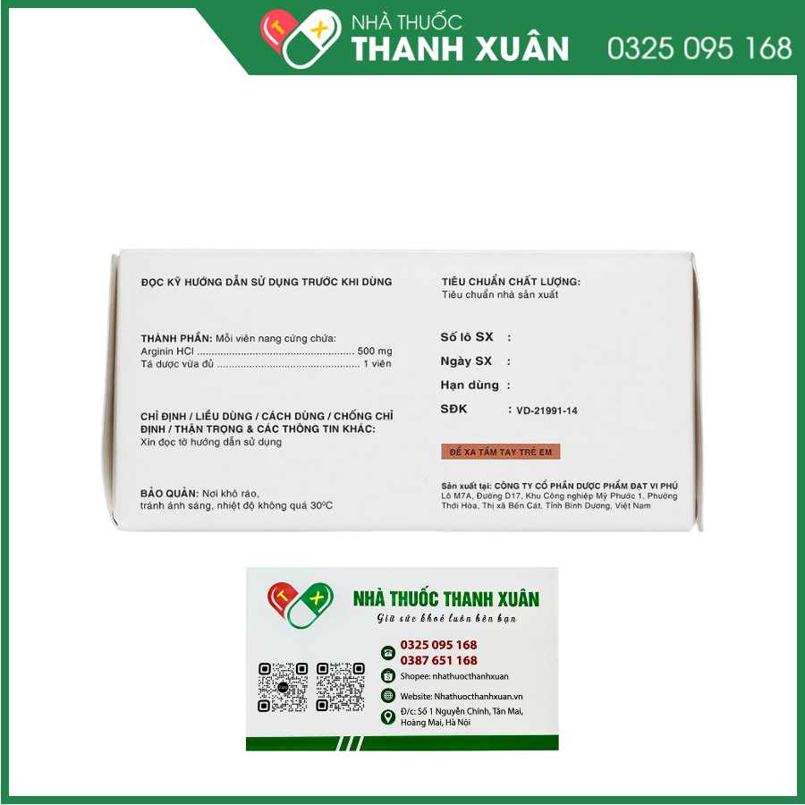 Siqueira 500mg trị tăng amoniac huyết (6 vỉ x 10 viên)